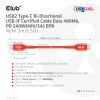 CLUB3D CAC-1573 USB cable 78.7" (2 m) USB4 Gen 2x2 USB C Red7