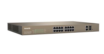 Tenda TEF1218P-16-250W network switch L2 Fast Ethernet (10/100) Power over Ethernet (PoE) Gray1
