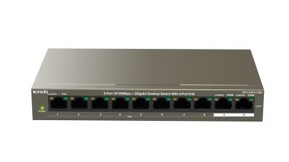 Tenda TEF1110P-8-102W network switch Fast Ethernet (10/100) Power over Ethernet (PoE) Gray1