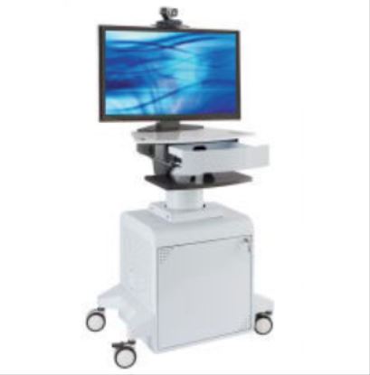 Avteq TMP-800 multimedia cart/stand White Flat panel1