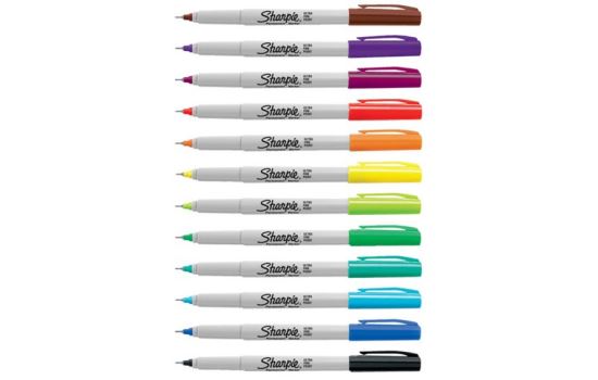Sharpie Ultra Fine Point permanent marker Fine tip Assorted colors 12 pc(s)1