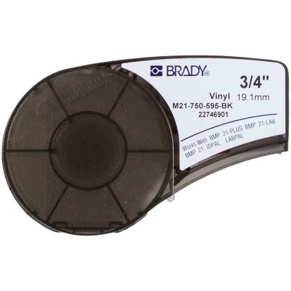 Brady M21-750-595-BK printer label Black Self-adhesive printer label1