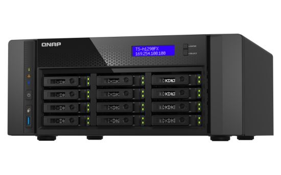 QNAP TS-h1290FX NAS Tower Ethernet LAN Black 7232P1