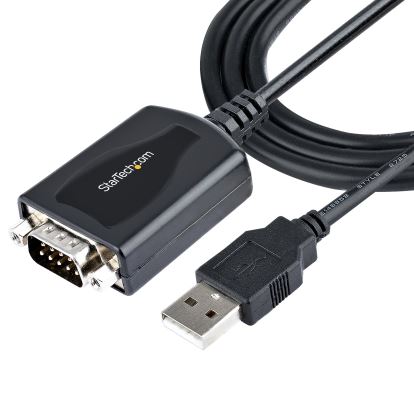 StarTech.com 1P3FPC-USB-SERIAL cable gender changer DB-9 USB Type-A (4 pin) USB 2.0 Black1