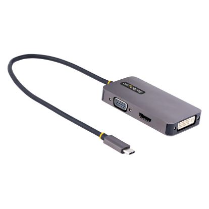 StarTech.com 118-USBC-HDMI-VGADVI USB graphics adapter 3840 x 2160 pixels Gray1