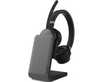 Lenovo Go Wireless ANC Headset Wired & Wireless Head-band Office/Call center USB Type-C Bluetooth Charging stand Black1