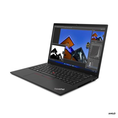 Lenovo ThinkPad T14 6850U Notebook 14" Touchscreen WUXGA AMD Ryzen™ 7 PRO 16 GB LPDDR5-SDRAM 512 GB SSD Wi-Fi 6E (802.11ax) Windows 11 Pro Black1