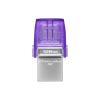 Kingston Technology DataTraveler microDuo 3C USB flash drive 128 GB USB Type-A / USB Type-C 3.2 Gen 1 (3.1 Gen 1) Stainless steel, Purple1