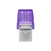 Kingston Technology DataTraveler microDuo 3C USB flash drive 256 GB USB Type-A / USB Type-C 3.2 Gen 1 (3.1 Gen 1) Stainless steel, Purple1