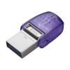 Kingston Technology DataTraveler microDuo 3C USB flash drive 64 GB USB Type-A / USB Type-C 3.2 Gen 1 (3.1 Gen 1) Purple, Stainless steel2